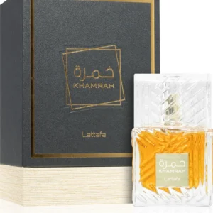 Lattafa Khamrah Eau de Parfum Unisex Άρωμα με Κανέλα, Χουρμάδες & Βανίλια 100ml