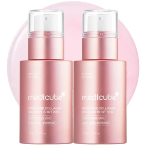 Medicube PDRN Pink Collagen Exosome Shot 2000 Ampoule Serum Προσώπου με PDRN, Εξωσώματα & Νιασιναμίδη για Λεύκανση & Ατέλειες 30ml