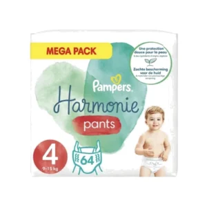 Pampers Harmonie Pants No4 (9-15kg) Πάνες Βρακάκι Mega Pack 64τμχ