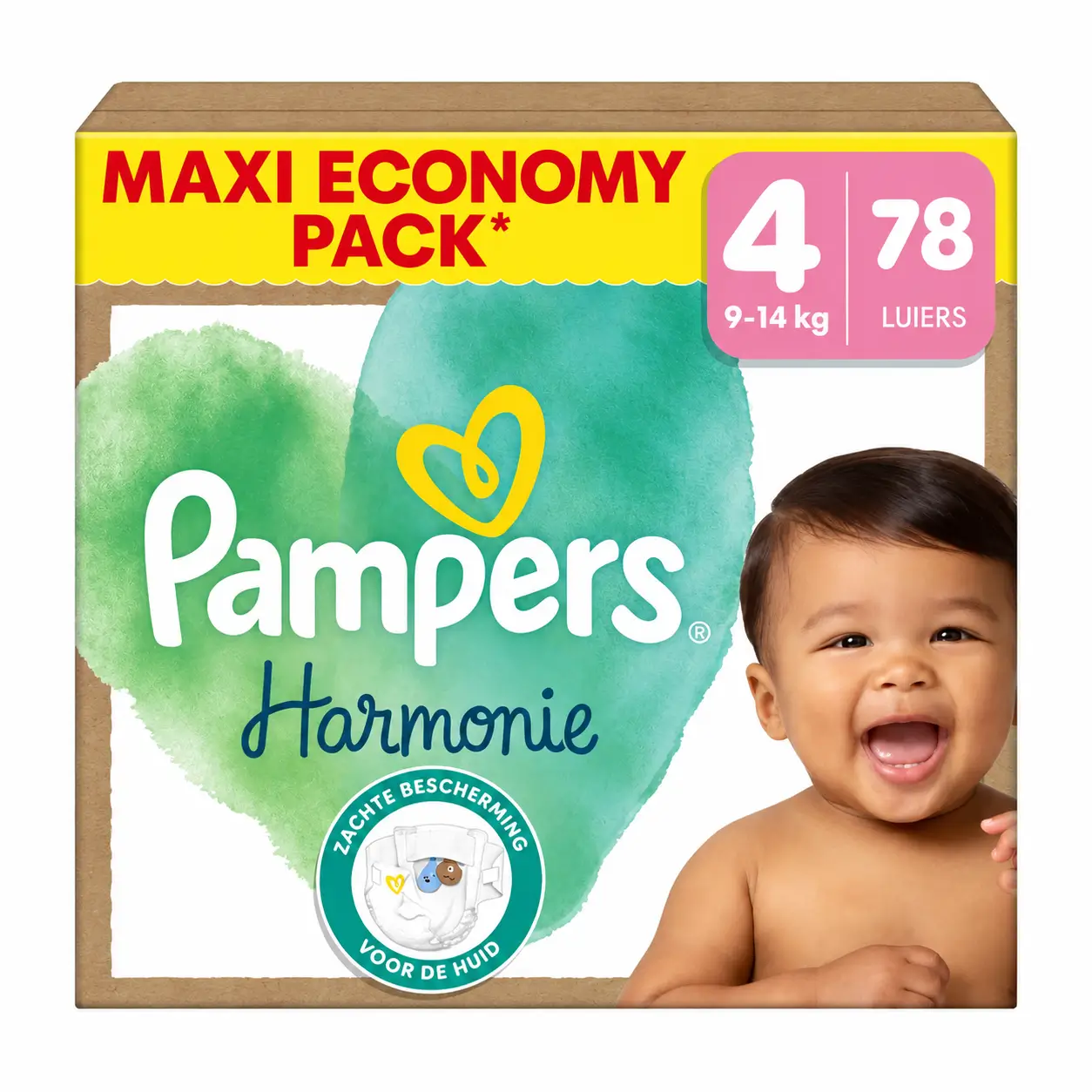 Pampers Harmonie πανες Maxi economy pack no4 9-14kg 78τμχ-2 Pampers Harmonie πανες Maxi economy pack no4 9-14kg 78τμχ