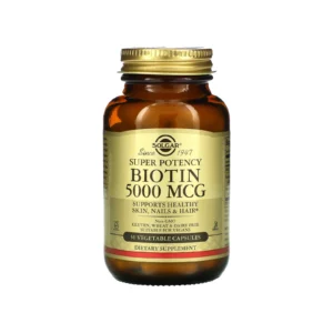 Solgar Biotin 5000mcg Βιοτίνη για Μαλλιά, Δέρμα & Νύχια 50 Φυτικές Κάψουλες