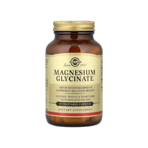 Solgar Magnesium Glycinate 120mg Μαγνήσιο Γλυκινικό 90 Φυτικές Κάψουλες
