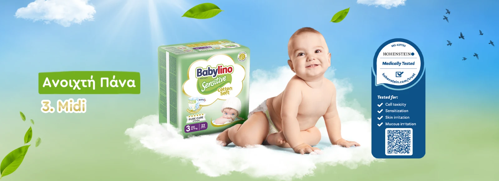 Babylino Sensitive Cotton Soft No3 Midi