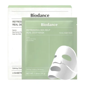 Biodance Refreshing Sea Kelp Real Deep Mask Μάσκα Προσώπου Hydrogel 34g x 4