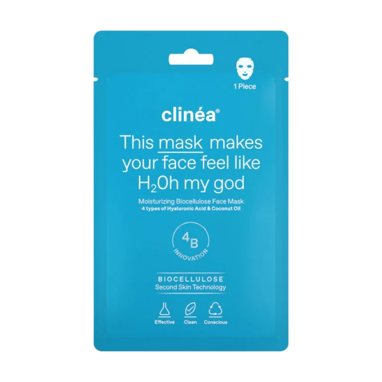 Clinéa H2Oh My God Ενυδατική Sheet Μάσκα Προσώπου Βιοκυτταρίνης 1τμχ