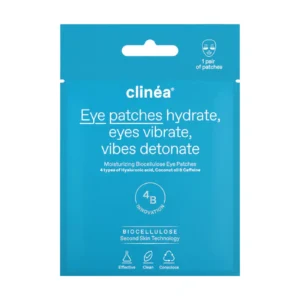 Clinéa Hydrate, Eyes Vibrate Ενυδατικά Patches Ματιών Βιοκυτταρίνης για Μαύρους Κύκλους 1 ζεύγος