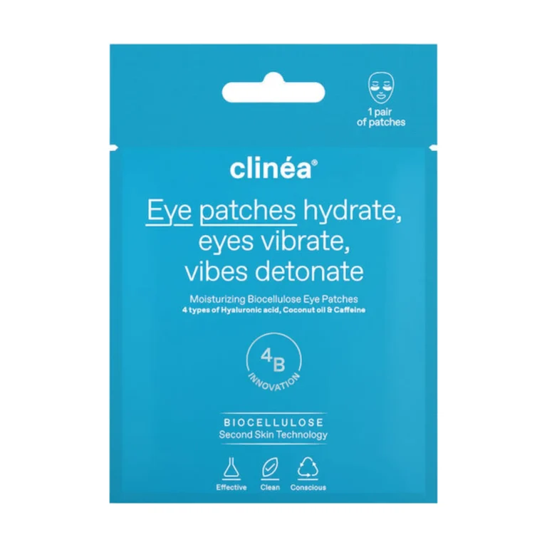 Clinéa Hydrate, Eyes Vibrate Ενυδατικά Patches Ματιών Βιοκυτταρίνης για Μαύρους Κύκλους 1 ζεύγος
