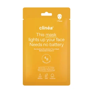 Clinéa Lights Up Your Face Sheet Μάσκα Προσώπου Βιοκυτταρίνης για Λάμψη 1τμχ