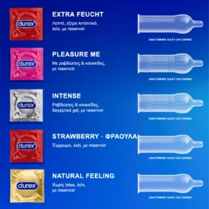 Durex Προφυλακτικά Love Mix 18τμχ – τι περιέχει η συσκευασία – 5 τύποι