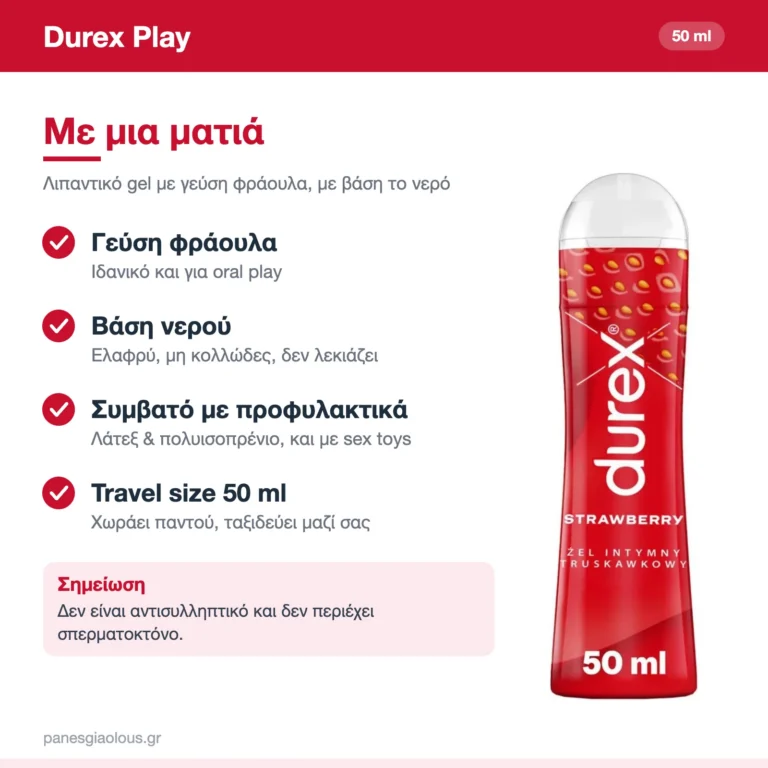Durex Play Saucy Strawberry – με μια ματιά