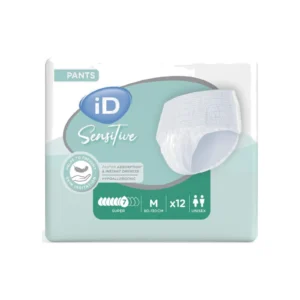 iD Sensitive Pants Super Medium Unisex Πάνες Βρακάκι Ακράτειας 12τμχ