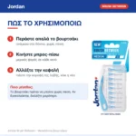 Jordan Brush Between Μεσοδόντια Βουρτσάκια με Λαβή 0.6mm Medium 10τμχ – τρόπος χρήσης