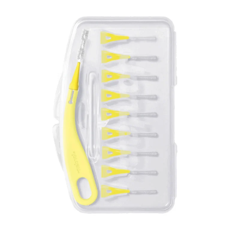 Jordan Brush Between Μεσοδόντια Βουρτσάκια με Λαβή 0.7mm Large Κίτρινα 10τμχ