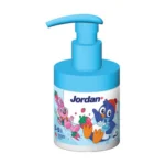 Jordan Kids Παιδική Οδοντόκρεμα με Αντλία 0-5 Ετών με Γεύση Φράουλα 150ml – συσκευασία