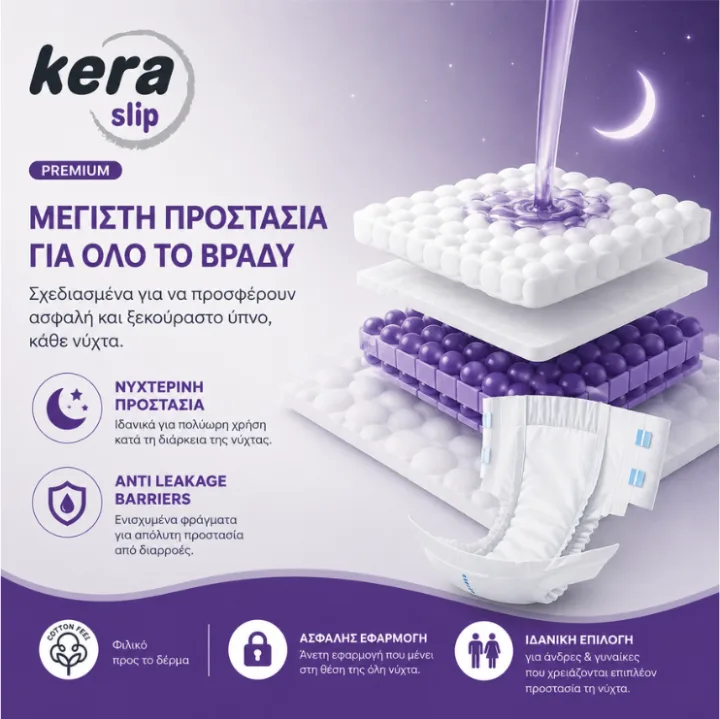 Kera Slip Maxi Night – μέγιστη προστασία για όλο το βράδυ