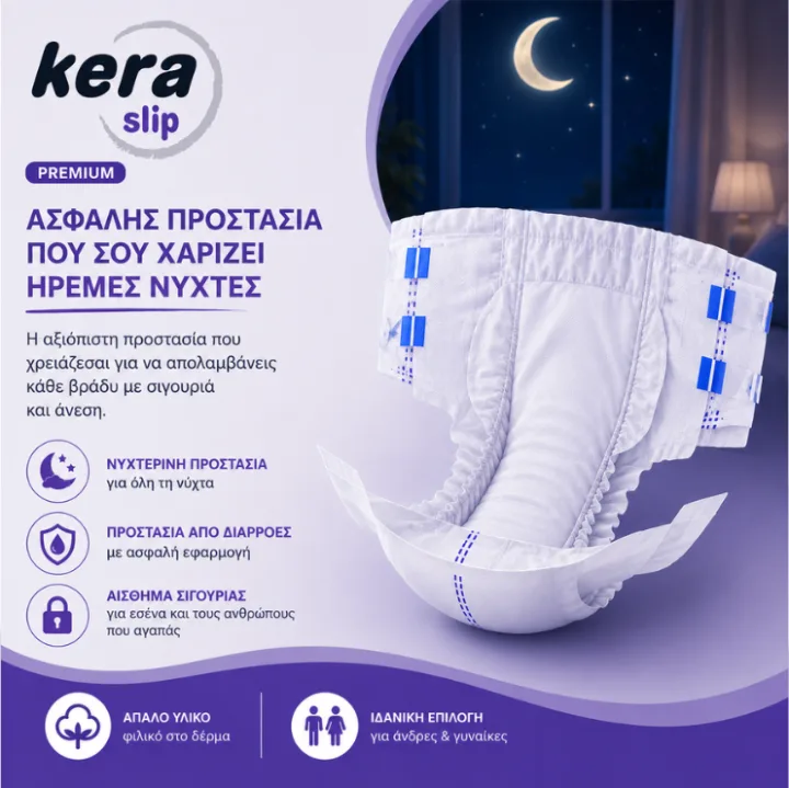 Kera Slip Maxi Night – ασφαλής προστασία, ήρεμες νύχτες