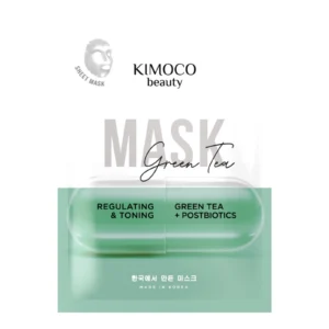 Kimoco Beauty Green Tea & Postbiotics Sheet Mask 23ml