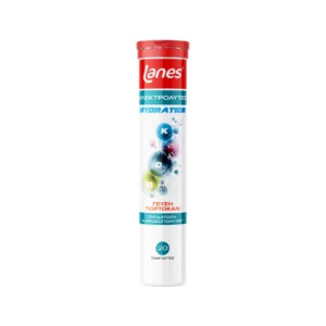 Lanes Electrolytes Hydration Ηλεκτρολύτες με Βιταμίνες B, C, E για Ενυδάτωση & Ενέργεια, Γεύση Πορτοκάλι, 20 Αναβράζουσες Ταμπλέτες