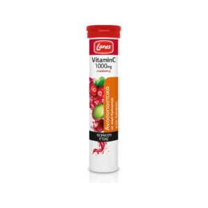 Lanes Vitamin C 1000mg Cranberry – σωληνάριο 20 αναβράζοντα δισκία