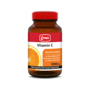 Lanes Vitamin C 1000mg & Βιοφλαβονοειδή για Ανοσοποιητικό, Γεύση Πορτοκάλι, 60 Μασώμενες Ταμπλέτες