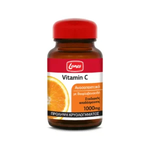 Lanes Vitamin C 1000mg Σταδιακής Αποδέσμευσης με Βιοφλαβονοειδή & Αγριοτριανταφυλλιά για Ανοσοποιητικό, 30 Ταμπλέτες