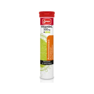 Lanes Vitamin C 500mg + Zinc Βιταμίνη C με Ψευδάργυρο για Ανοσοποιητικό & Αντιοξειδωτική Δράση, Γεύση Γλυκολέμονο, 20 Αναβράζοντα Δισκία