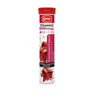 Lanes Vitamin C Plus Energy Βιταμίνη για Ενίσχυση του Ανοσοποιητικού, τo Δέρμα & Αντιοξειδωτική δράση 500mg Κεράσι 20 αναβράζοντα δισκία