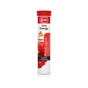 Lanes Xtra Energy Πολυβιταμίνη με Ginseng & Q10 για Τόνωση & Απόδοση, Γεύση Πορτοκάλι-Γκρέιπφρουτ, 20 Αναβράζοντα Δισκία