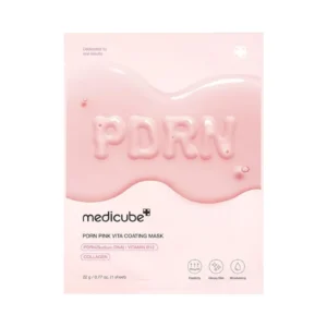 Medicube PDRN Pink Vita Coating Sheet Mask Μάσκα Προσώπου για Λάμψη 22g