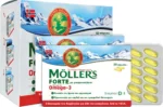 Möller’s Forte Omega-3 Ιχθυέλαιο & Μουρουνέλαιο με Βιταμίνη D3, 150 Κάψουλες (5×30)