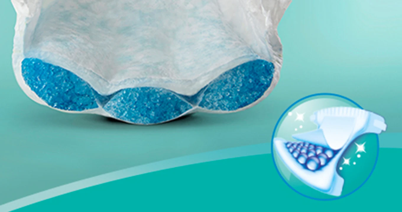 Pampers Active Baby – Στεγνότητα που αντέχει στις κινήσεις.