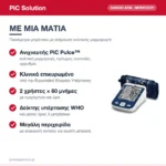 PiC Solution Cardio Afib Ψηφιακό Πιεσόμετρο Μπράτσου με Ανίχνευση Κολπικής Μαρμαρυγής – με μια ματιά