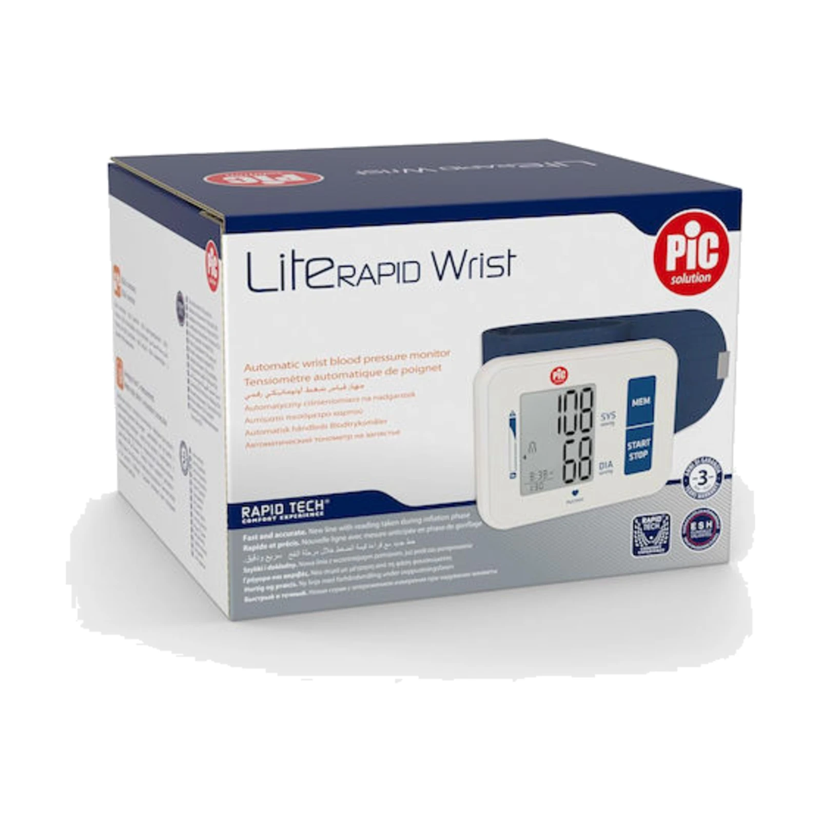 PiC Solution Lite Rapid Αυτόματο Ψηφιακό Πιεσόμετρο Καρπού με Ανίχνευση Αρρυθμίας PiC Solution Lite Rapid Αυτόματο Ψηφιακό Πιεσόμετρο Καρπού με Ανίχνευση Αρρυθμίας
