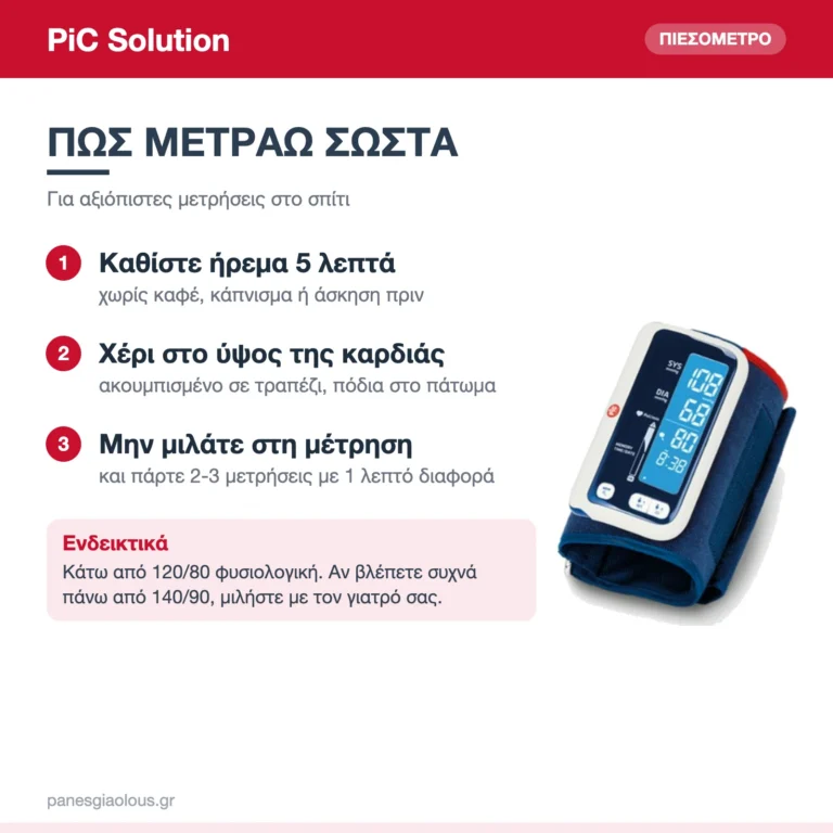 PiC Solution Mobile Rapid Ψηφιακό Πιεσόμετρο Μπράτσου χωρίς Λάστιχα με Ανίχνευση Αρρυθμίας – πώς μετράω σωστά