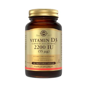 Solgar Vitamin D3 2200IU (55μg), 100veg.caps