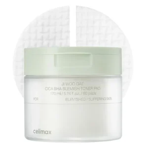 Celimax Cica BHA Blemish Toner Pad – βάζο με 60 ανάγλυφα pads
