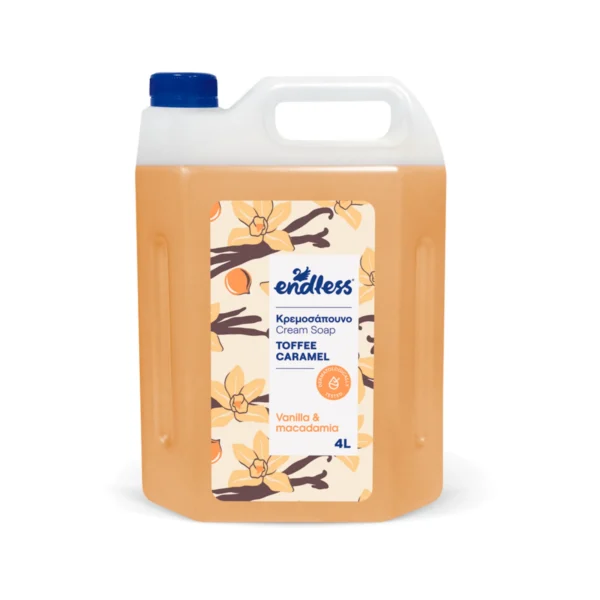 Endless Κρεμοσάπουνο Toffee Caramel με Άρωμα Βανίλια & Macadamia 4lt