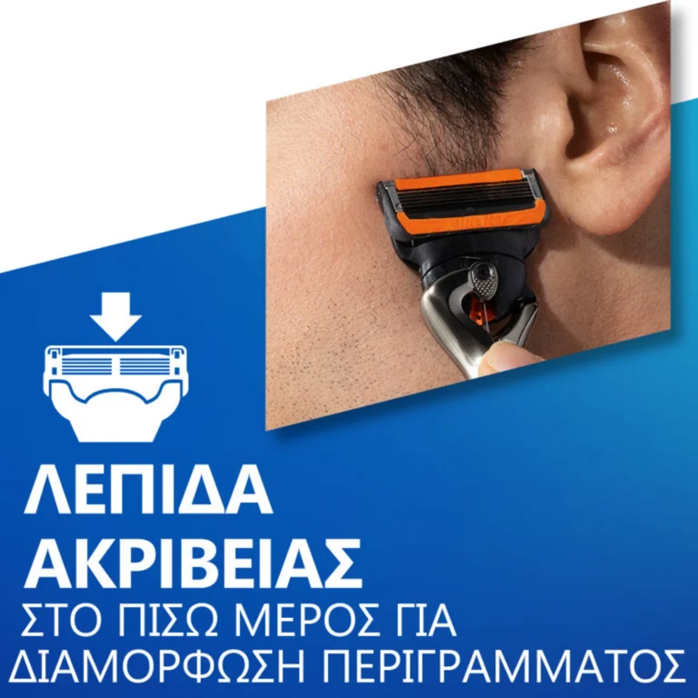 Λεπίδα ακριβείας στο πίσω μέρος για διαμόρφωση περιγράμματος.