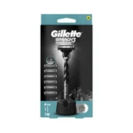 Gillette Mach 3 Charcoal Ξυραφάκι Σώματος με Ανταλλακτικές Κεφαλές 3 Λεπίδων & Λιπαντική Ταινία 6τμχ - Image 2
