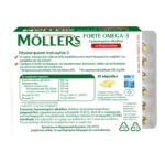 Möller’s Forte Omega-3 30 κάψουλες – πίσω όψη συσκευασίας