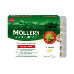 Möller’s Forte Omega-3 30 κάψουλες – συσκευασία