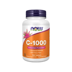 Now Foods C-1000 Sustained Release Antioxidant Protection With Rose Hips Βιταμίνη C 1000mg 100 Ταμπλέτες