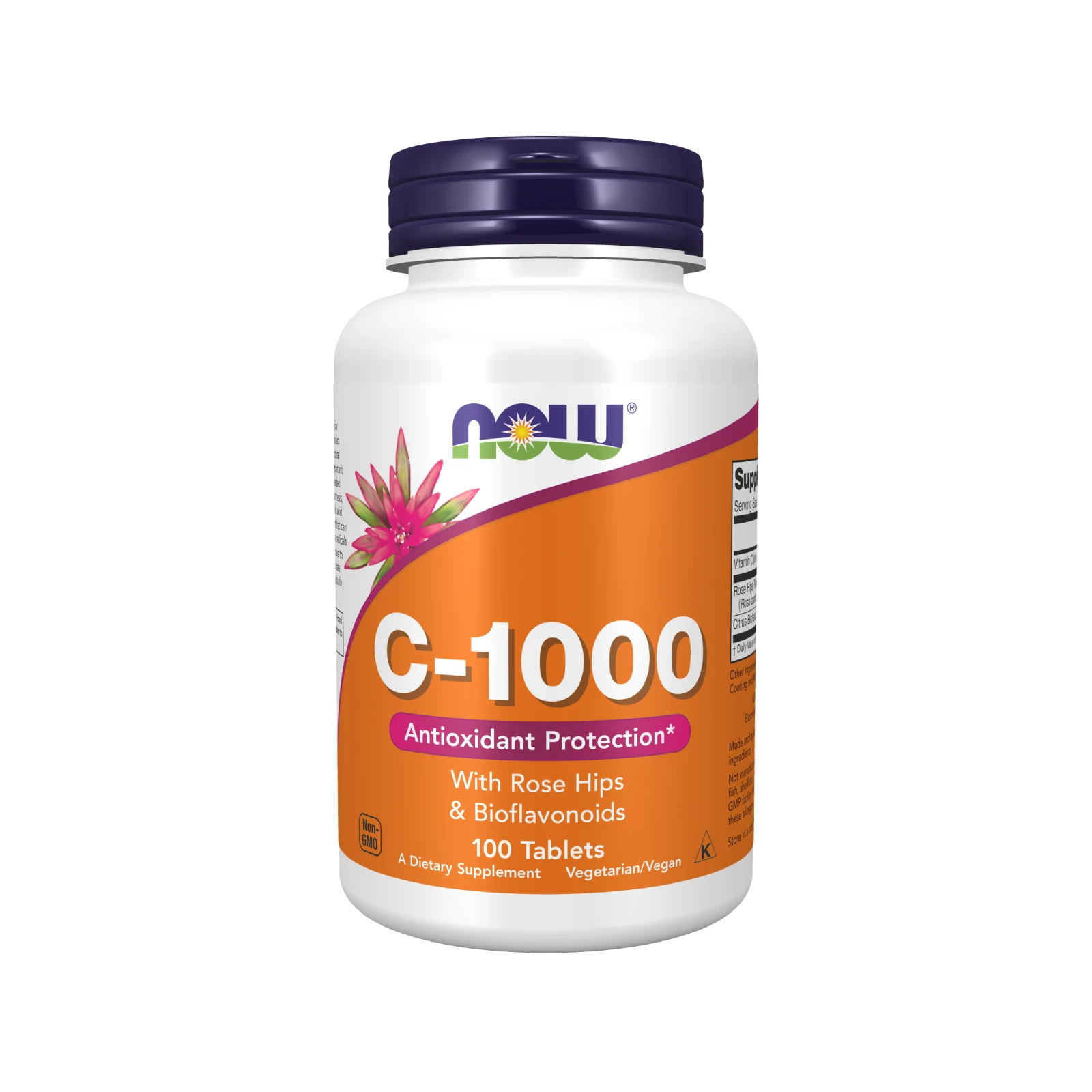 Now Foods C-1000 Sustained Release Βιταμίνη C 1000mg 100 Ταμπλέτες