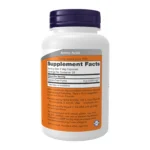 Now Foods Glycine 100 Κάψουλες Unflavoured – ετικέτα Supplement Facts