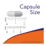 Now Foods L-Arginine 100 Κάψουλες Unflavoured – μέγεθος κάψουλας