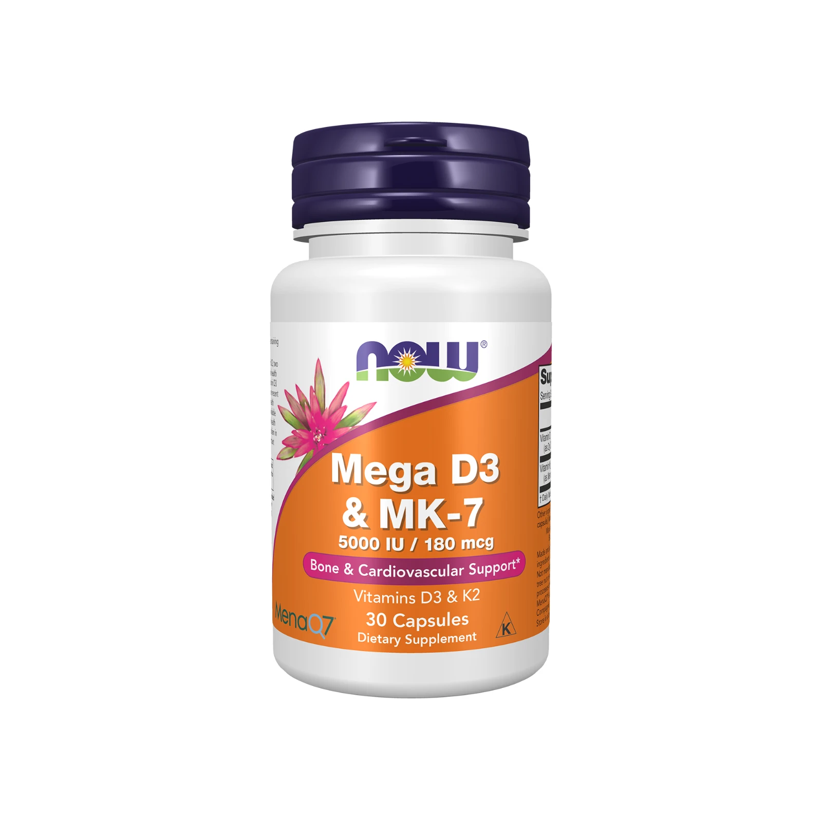 Now Foods Mega D3 & MK-7 Βιταμίνη K 5000iu 30 Φυτικές Κάψουλες Now Foods Mega D3 & MK-7 Βιταμίνη K 5000iu 30 Φυτικές Κάψουλες