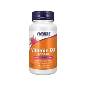 Now Foods Vitamin D-3 1000iu 180 Μαλακές Κάψουλες