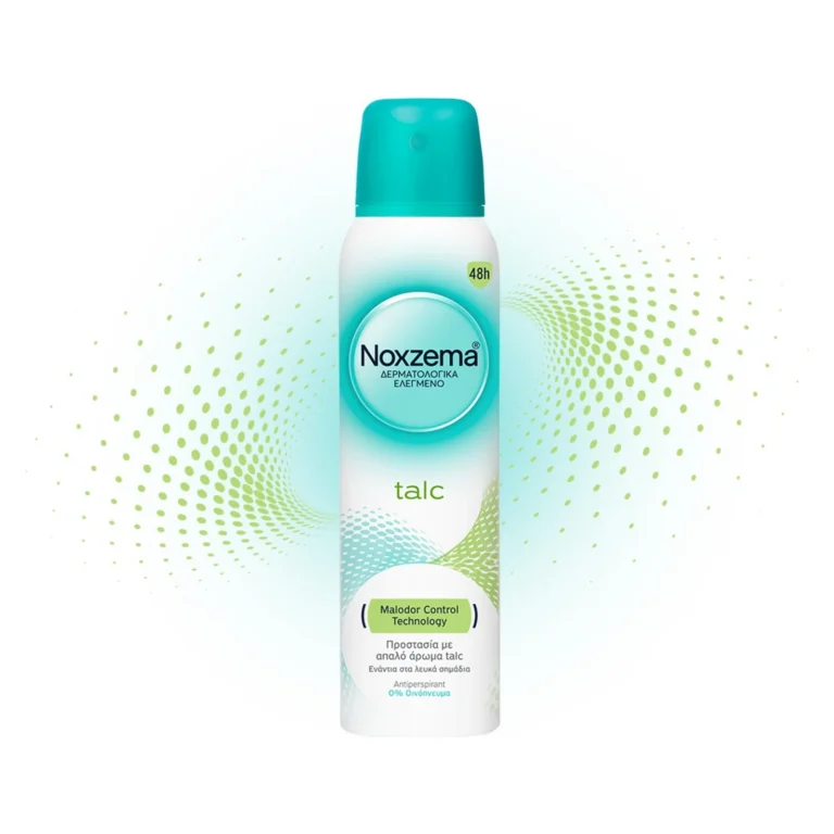 Noxzema Talc Αποσμητικό 48h σε Spray 150ml – φρεσκάδα που διαρκεί