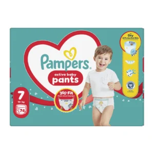 Pampers Pants No7 74 τεμ. – πλαϊνή όψη συσκευασίας