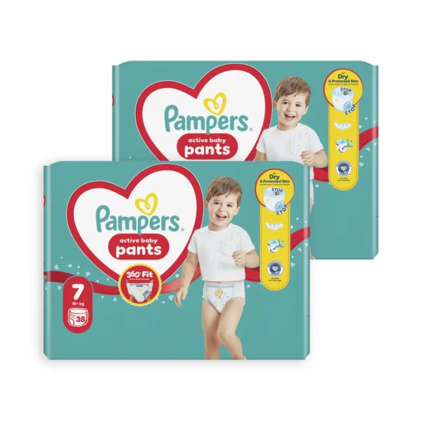 Pampers Pants Double Pack No7 (17+ kg) 76 τεμ.